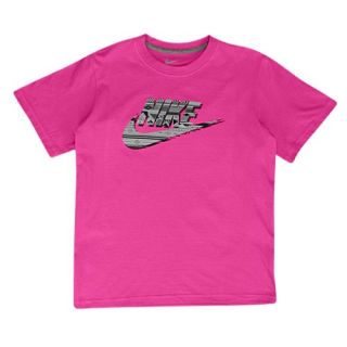 Nike Graphic T Shirt   Boys Grade School   Casual   Clothing   Fusion Pink/Grey/Black