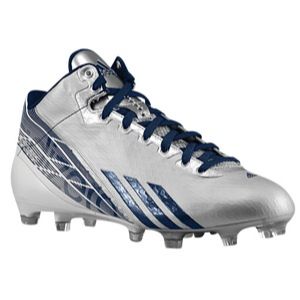 adidas adiZero 5 Star 2.0 Mid   Mens   Football   Shoes   Platinum/Collegiate Navy/White