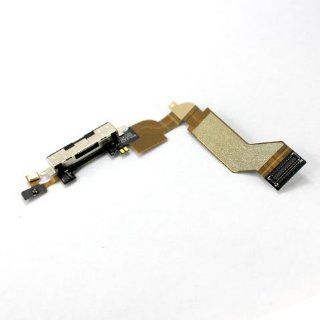 Original Genuine OEM Black Charger Charge Charging Data Micro USB SYNC Syncing Port Dock Connector+Flex Cable Fix Repair Replacement Replace For Apple iPhone 4S Cell Phones & Accessories