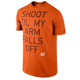Nike KD Quote T Shirt   Mens   Basketball   Clothing   Urban Orange/Rugged Orange