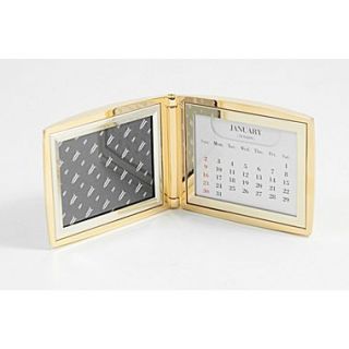 Bey Berk Perpetual Calendar With 2(H) x 3(W) Frame, Gold Plated