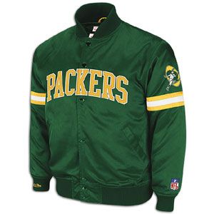 Mitchell & Ness NFL Backup Satin Jacket   Mens   Football   Clothing   Green Bay Packers   Green