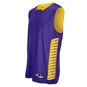  EVAPOR Elevate Team Jersey   Mens   Basketball   Clothing   Purple/Scholastic Gold/Gold