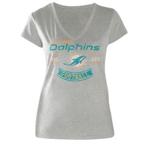 G III NFL Ceremony T Shirt   Womens   Football   Clothing   Miami Dolphins   Grey