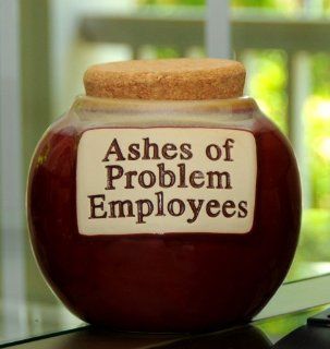 Tumbleweed 'Ashes of Problem Employees' Money Jar  Ashes Of Former  