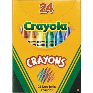 Crayola BIN520024 Classic Color Pack Crayon, Assorted, 24/Box