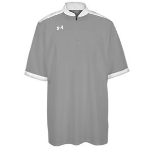 Under Armour Tm 1/4 Zip Short Sleeve Shooting Shirt   Mens   Basketball   Clothing   Graphite/White