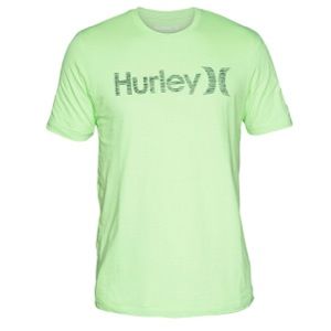 Hurley One & Only Push Through S/S T Shirt   Mens   Casual   Clothing   Neon Green