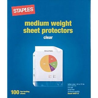Standard Sheet Protectors, 100/Pack