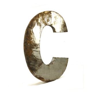 Letter C Metal Wall Art   24W x 36H in.   Wall Sculptures and Panels