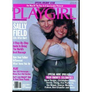 PLAYGIRL, THE MAGAZINE. January 1983 Jeff bridges on cover (with Sally Field). Guide to giving good massage, SPECIAL NUDE SPREAD including Steve Yeager, Christopher Atkins, Tommy Chong, Dan Pastorini, Jim Brown, George Maharis, Fabian, Bob Chandler. Book