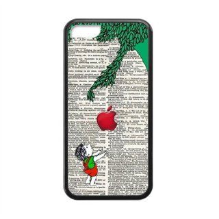 The giving tree cartoon boy with apple Iphone 5c TPU case(Laser Technology) Electronics
