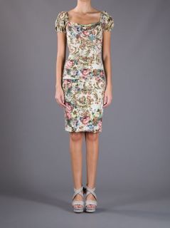 Dolce & Gabbana Floral Short Sleeve Dress