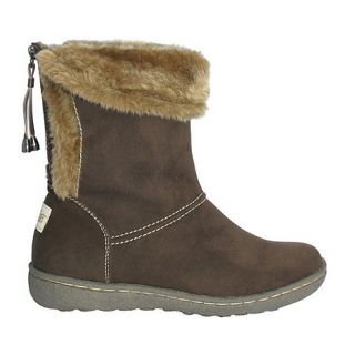 Pixie Chocolate becky mid for lines back zip boots