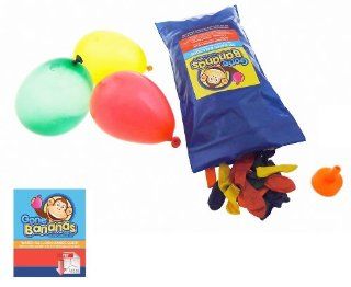 Water Bomb Water Balloons by Gone Bananas   300 Count (Assorted Colors), One (1) Easy Fill Hose Adapter and our Exclusive Water Balloon Games Guide Toys & Games