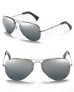 Ray Ban Polarized Rimless Aviator Sunglasses's