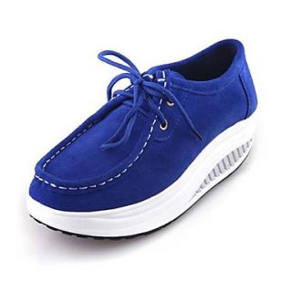 Suede Leather Womens Shape Up Platform Fitness Shoes(More Colors)