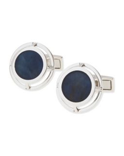 Mens Sapphire Wire Frame Cuff Links   Alfred Dunhill   Sapphire