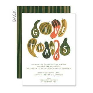 Thanksgiving Invitations   Gourds For Giving Thanksgiving Party Invitations Health & Personal Care