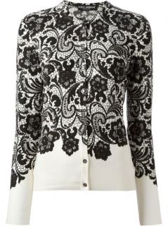 Dolce & Gabbana Floral Lace Print Cardigan
