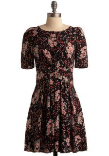 Windblown Flowers Dress  Mod Retro Vintage Dresses