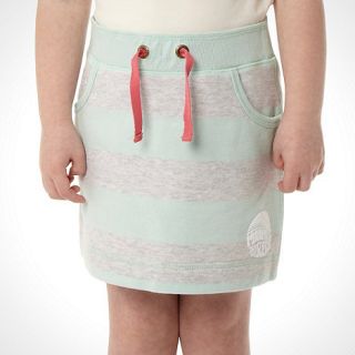 Mantaray Girls aqua striped sweat skirt