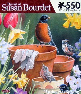 The Art of Susan Bourdet 550pc. Puzzle Spring Has Sprung Toys & Games