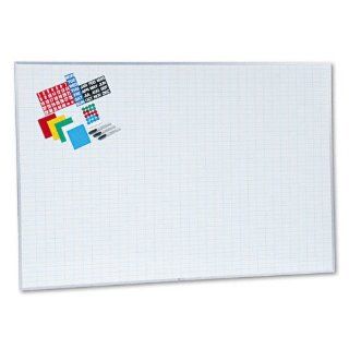 Magna Visual Products   Magna Visual   Lustreboard Planning Kit, Porcelain on Steel, 72 x 48, White/Aluminum   Sold As 1 Each   Plan, schedule and control, instantly changing and moving data.   Write on/wipe off magnetic porcelain on steel offers incredib