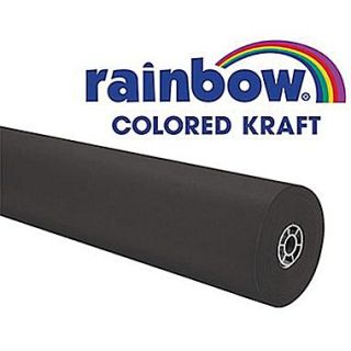 Pacon Rainbow 100 x 36 Colored Kraft Paper Roll, Black