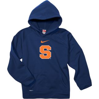 NIKE Youth Syracuse Orange Therma FIT Performance Pullover Hoody   Size Small,