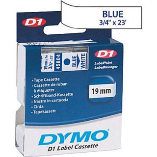 DYMO 3/4 D1 Label Maker Tape, Blue on White