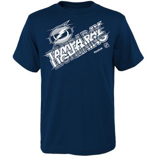 REEBOK Youth Tampa Bay Lightning TNT Short Sleeve T Shirt   Size Medium, Blue