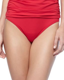 Womens Pearl Solids Hipster Bottom   Tommy Bahama   Crimson red (SMALL)