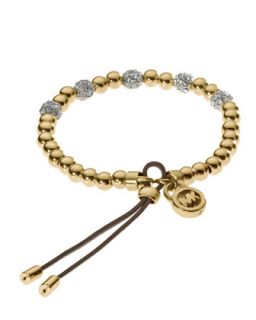 Bead Stretch Bracelet, Golden   Michael Kors   Gold (ONE SIZE)