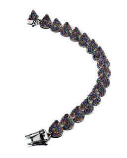 Pave Crystal Cone Small Bracelet, Multicolor   Eddie Borgo   Multi colors