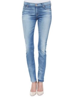 Womens Distressed Skinny Jeans, Authentic Pacific Cove   7 For All Mankind  