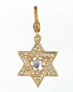 Star of David Charm   Jay Strongwater   Multi colors