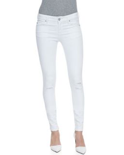 Womens Soho Super Skinny Distressed Jeans, White (Stylist Pick)   Sold Denim  