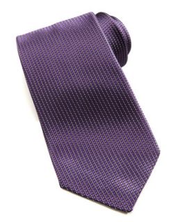 Mens Micro Neat Silk Tie, Purple   Ermenegildo Zegna   Purple