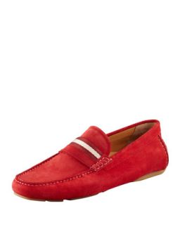 Mens Wabler Suede Driver, Red   Bally   Red (13.0D)