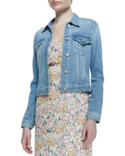 Womens Classic Faded Denim Jacket   Joie   Ryder (LARGE)