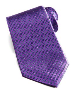 Mens Circle Neat Tie, Purple   Ermenegildo Zegna   Purple