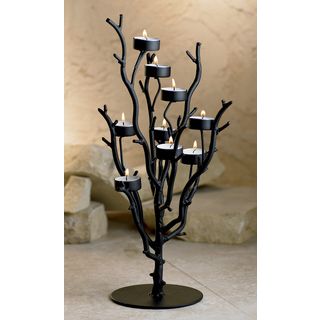 20 inch Tall Iron 9 candle Tealight Tree
