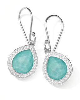 Rock Candy Diamond Turquoise Doublet Teardrop Earrings, 4/5L   Ippolita  
