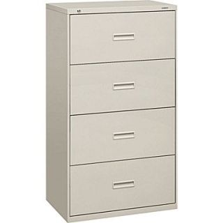 basyx by HON 400 Series 4 Drawer Lateral File Cabinet, 30 W, Light Gray