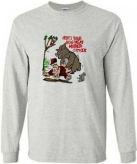 Here's Your Hog Meat Mother *?@*er Long Sleeve T Shirt Funny Hunting Clothing