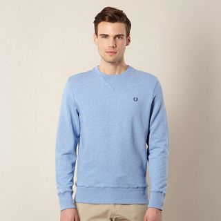 Fred Perry Light blue marled sweat top