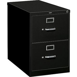 HON S380 Series 26 1/2 D Vertical File Cabinet, Legal Size, Black