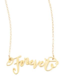 Forever Pendant Necklace   Brevity   Gold