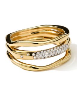 18K Gold Stardust Squiggle Ring with Diamonds   Ippolita   Gold (7)